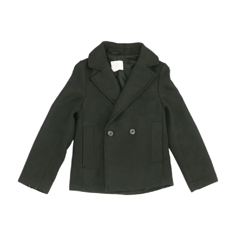 Black Solid Peacoat