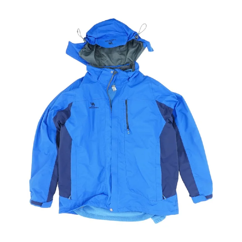 Blue Solid SkiRain Coat