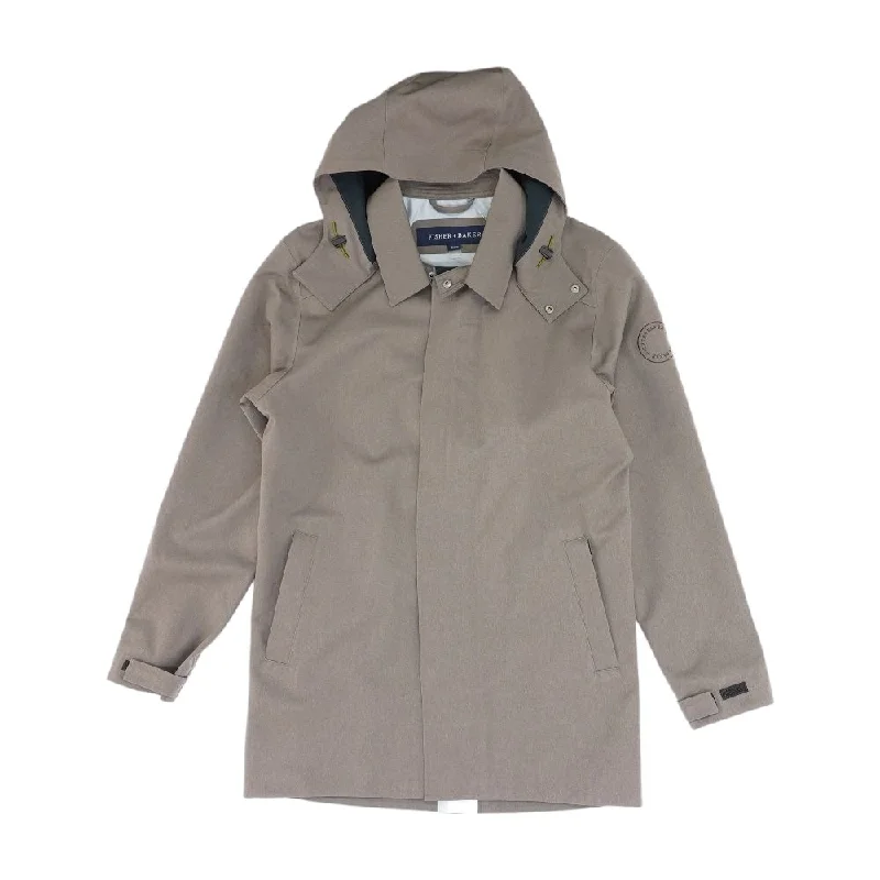 Brown Solid Peacoat Coat