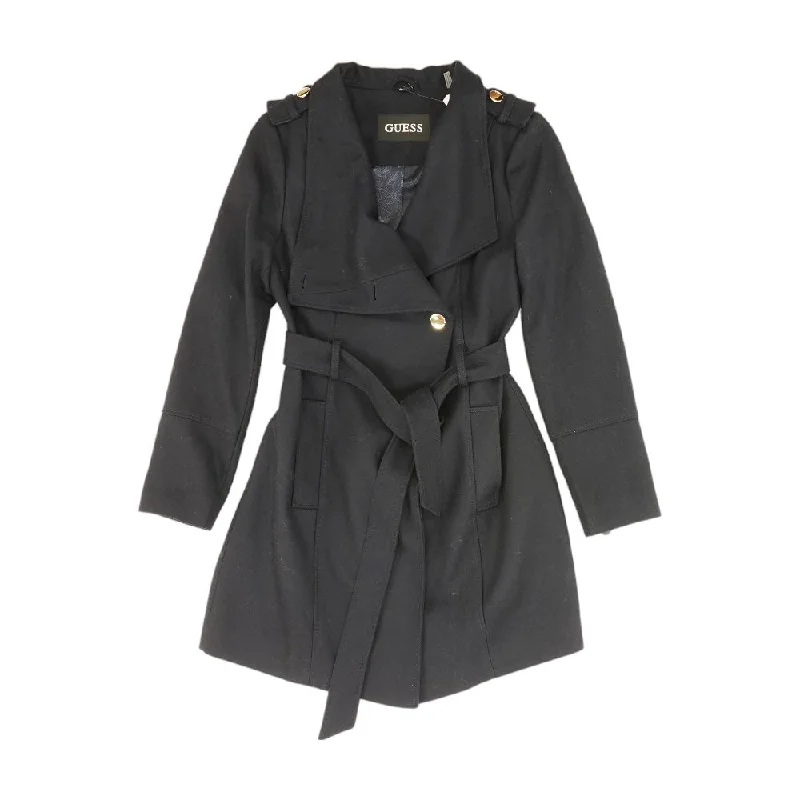 Navy Solid Topcoat Coat
