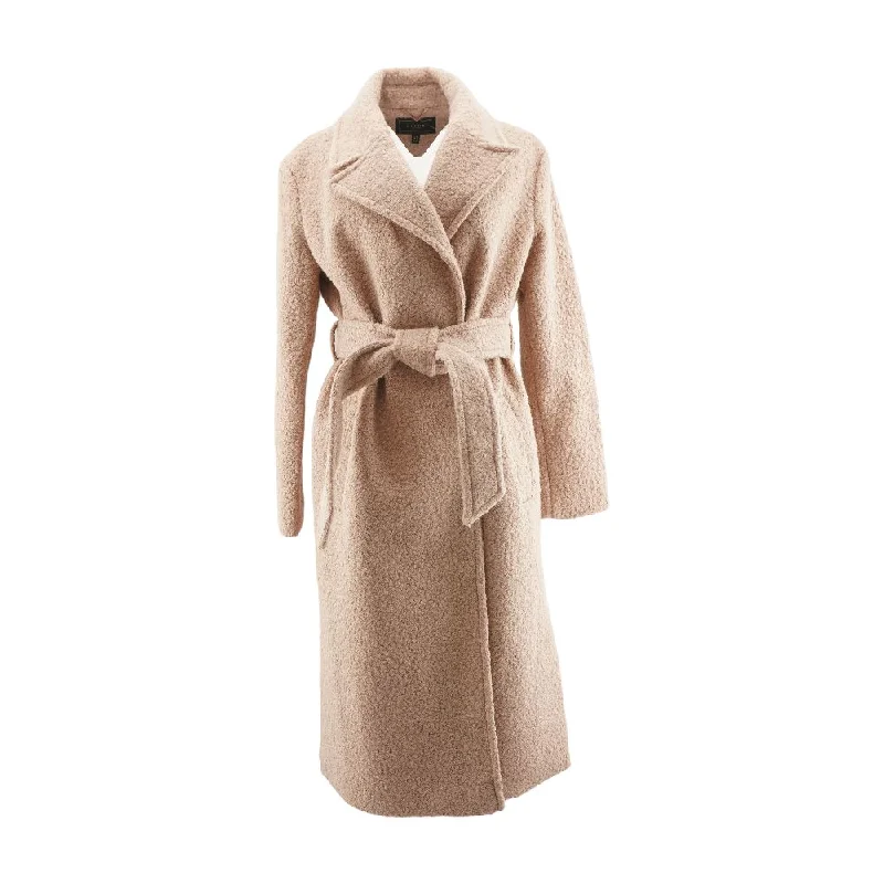 Pink Solid Topcoat Coat