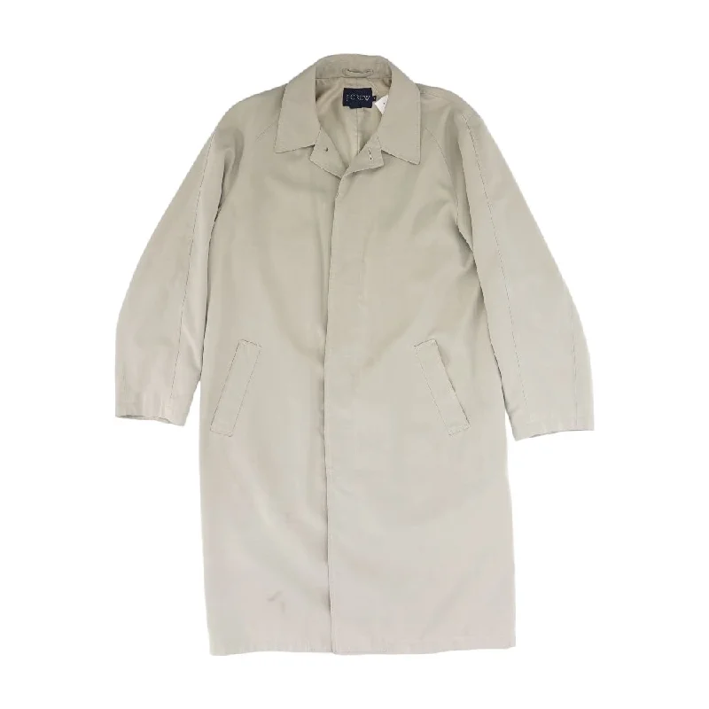 Tan Solid Topcoat Coat