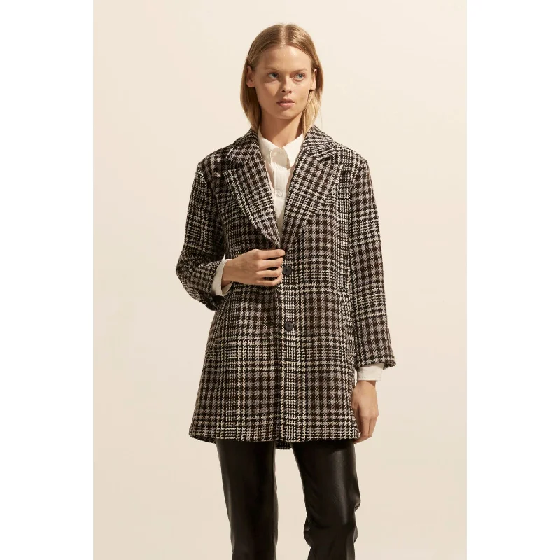 Zoe Kratzmann Alight Coat- Check Boucle