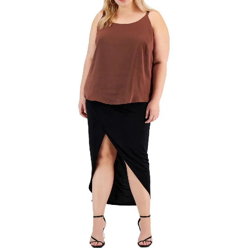 Bar III Womens Plus Cami Tank Top Pullover Top