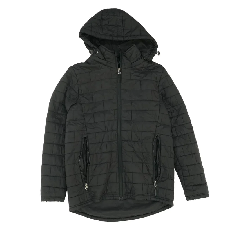 Black Solid Lightweight Coat