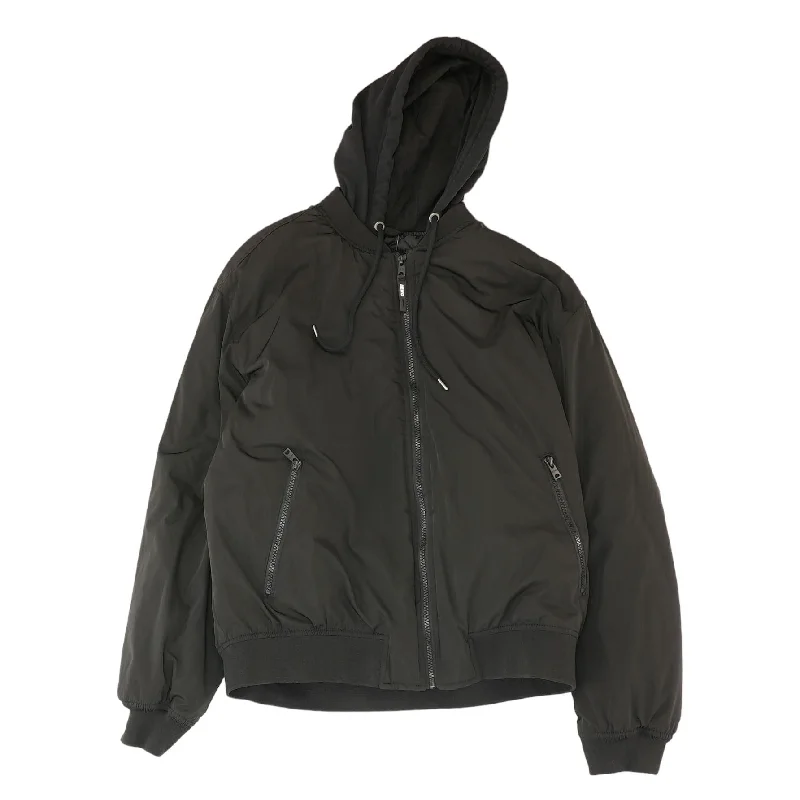 Black Solid Lightweight Coat