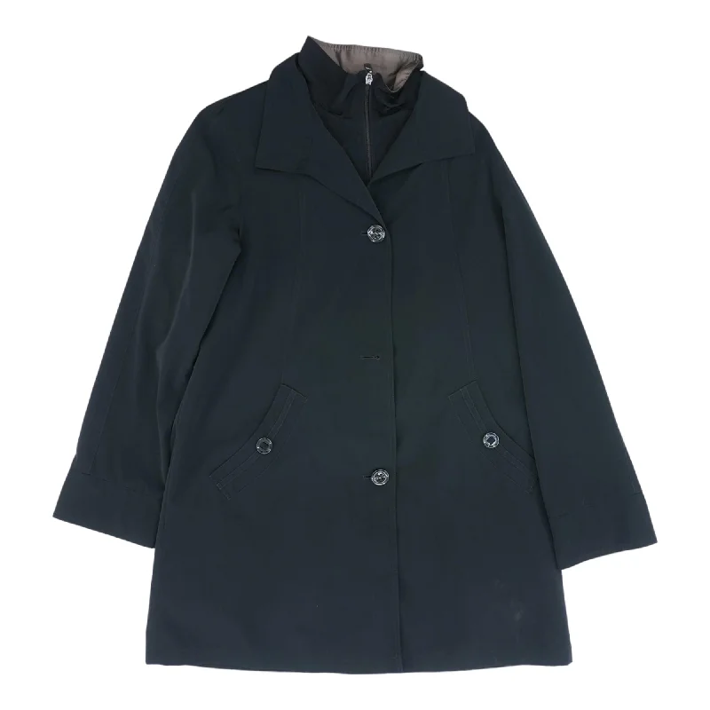 Black Solid Lightweight Coat