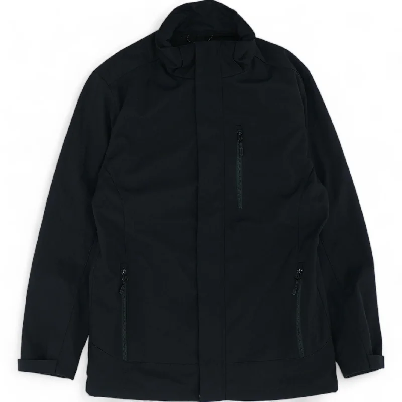 Black Solid Lightweight Coat