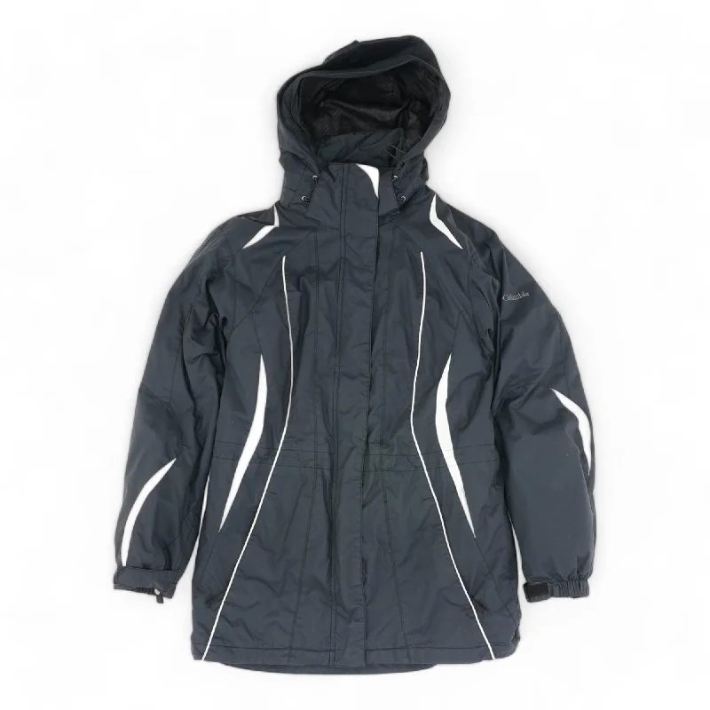 Black Solid Rain Coat