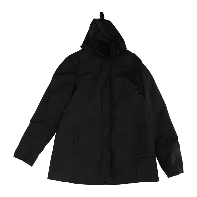 Black Solid Topcoat Coat