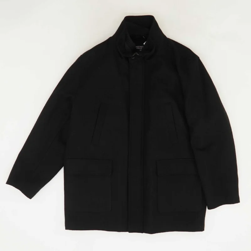 Black Topcoat Coat