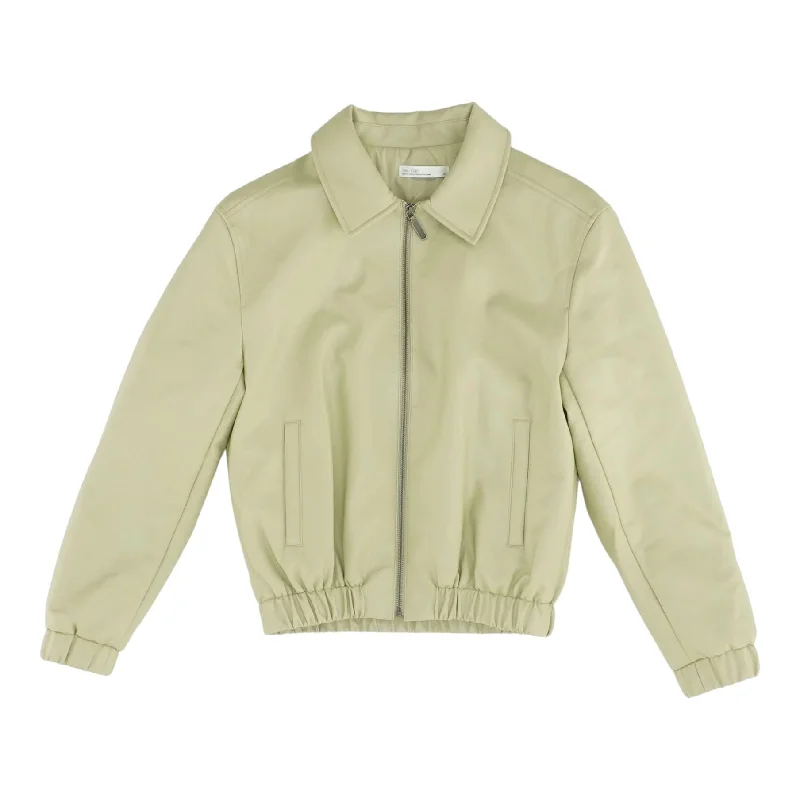 Green Solid Lightweight Coat