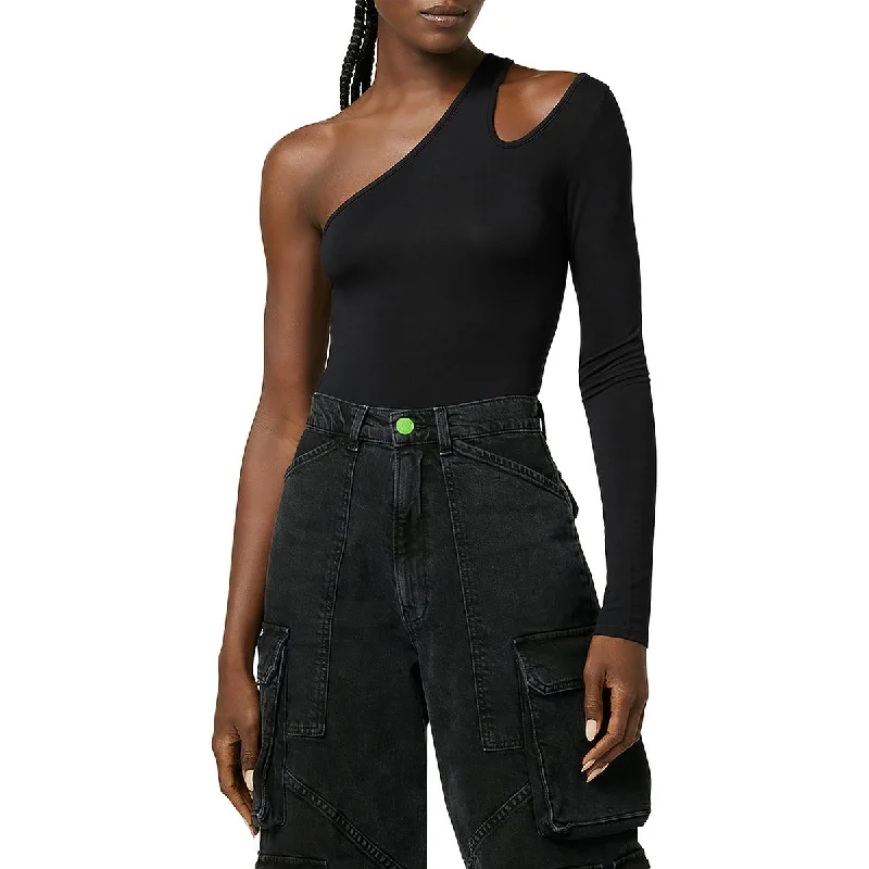 Hudson Womens Cut-Out Long Sleeve Bodysuit