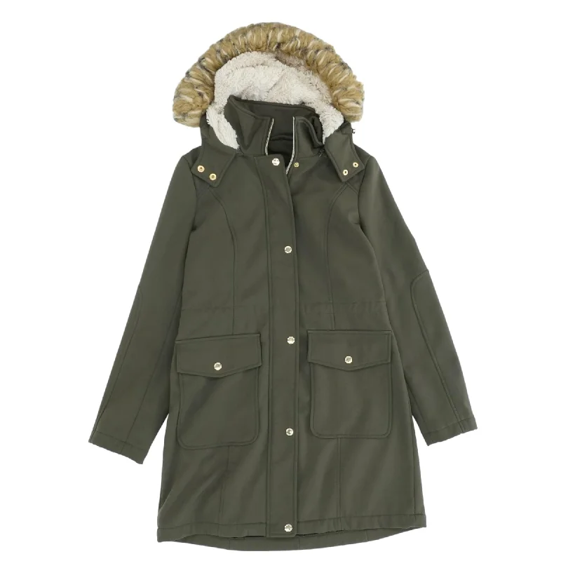 Olive Solid Lightweight Coat