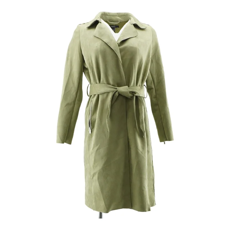 Olive Solid Topcoat Coat