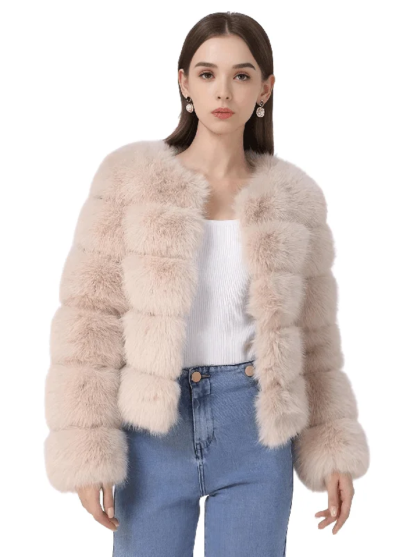 High Quality Faux Fox Fur Coats For Women - High Winter Fashion!